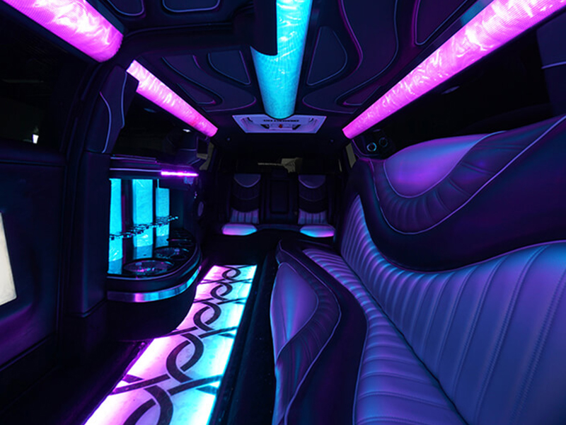 Inside a Jacksonville limo